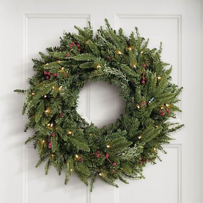 Madison Fraser Cordless Wreath | Grandin Road | Grandin Road