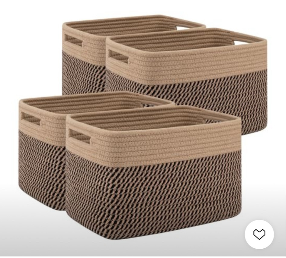 Perfect storage baskets for organizing closet or toys 

#LTKFindsUnder50 #LTKFamily #LTKHome