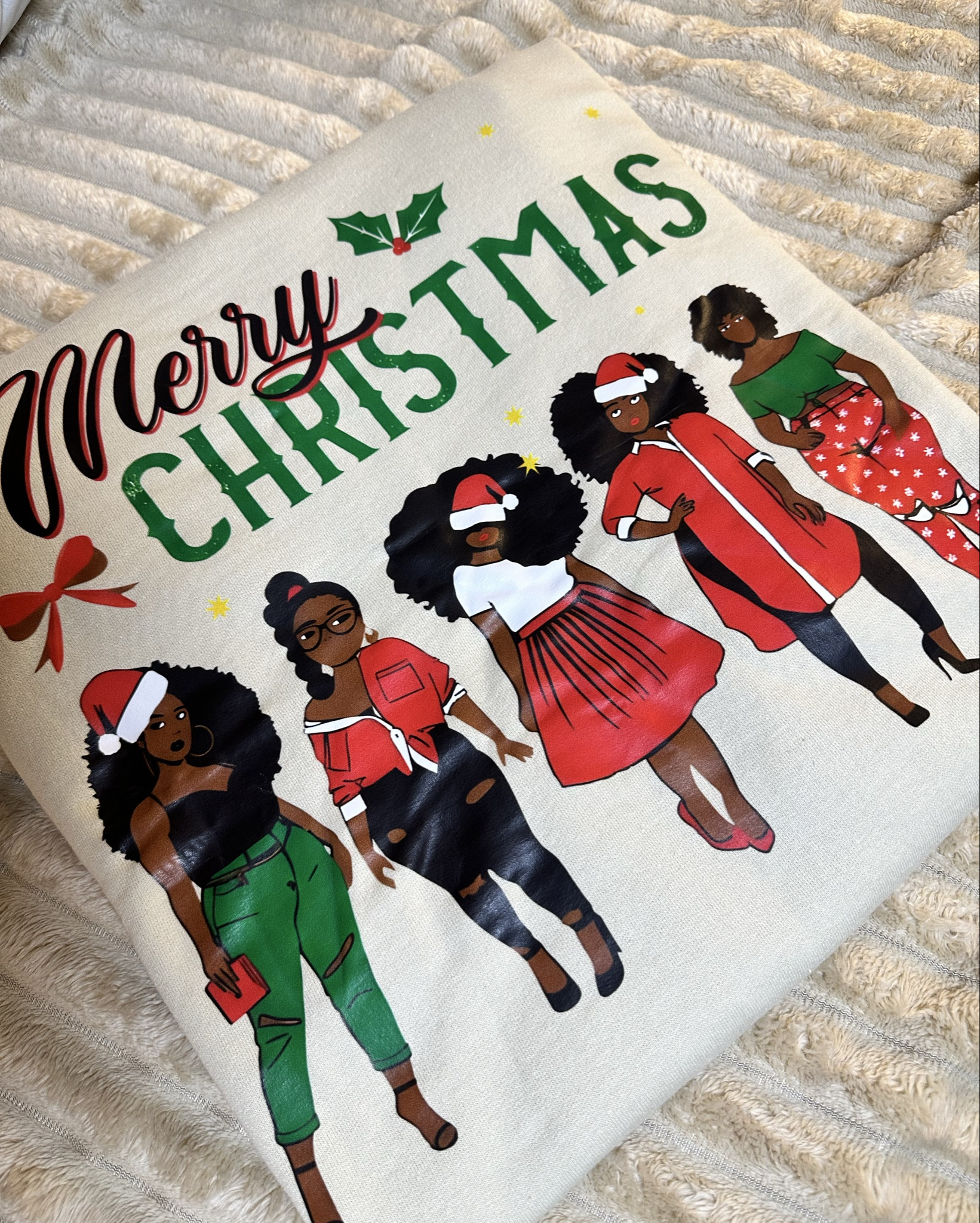 I already started looking for my Christmas sweater. This one is so cute. It’s the ladies on the front for me. #holidaysweaters #plussizesweaters #christmassweater #holiday #holidayoutfits 

#LTKHoliday #LTKOver40 #LTKPlusSize