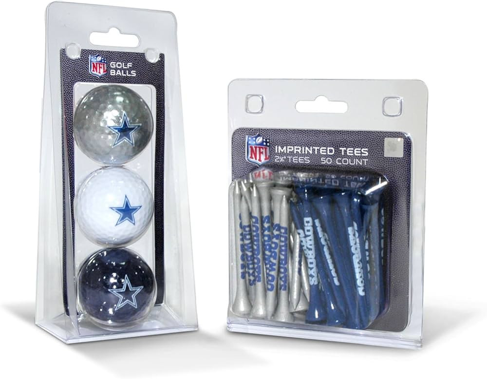 Team Golf NFL Logo Imprinted Golf Balls (3 Count) & 2-3/4" Regulation Golf Tees (50 Count), Multi... | Amazon (US)