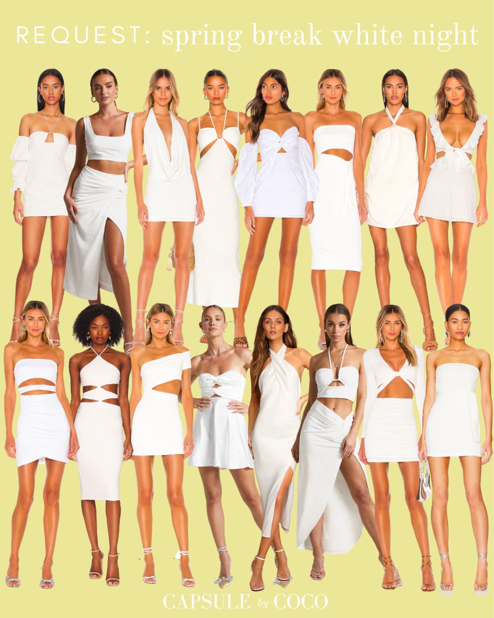 REQUEST: SPRING BREAK WHITE NIGHT 🤍🌴

Resort wear, Spring break, senior spring break, vacation, vacation dresses, spring dress, summer dress, vacation outfits, preppy, Capsule By CoCo, CapsuleByCoCo

#LTKtravel #LTKstyletip #LTKFind