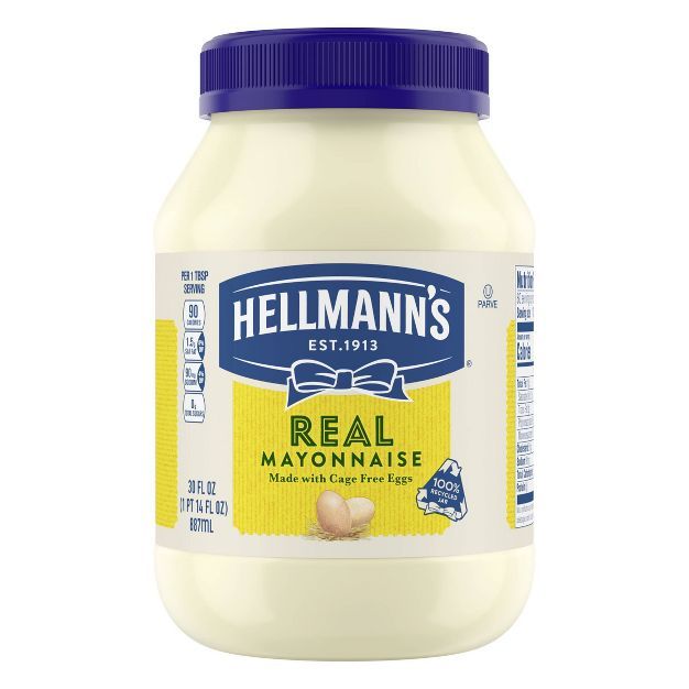 Hellmann's Mayonnaise Real - 30oz | Target