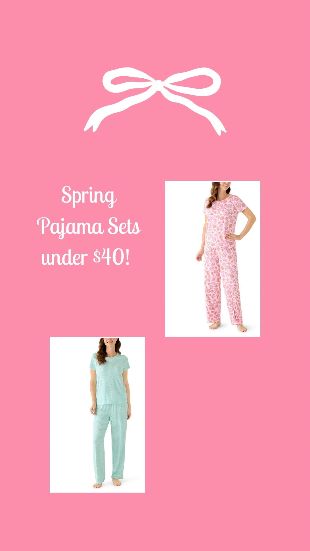 Adorable Spring pajama sets under $40!

Spring pajamas • pajamas for spring • pajama set • pajama sets 

#LTKmorningroutine #LTKdayinmylife #LTKselfcare
