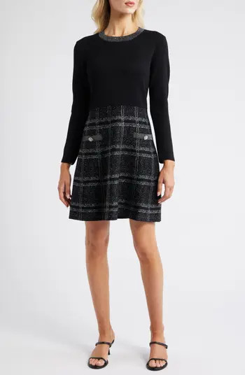Eliza J Long Sleeve Sweater Dress | Nordstrom | Nordstrom