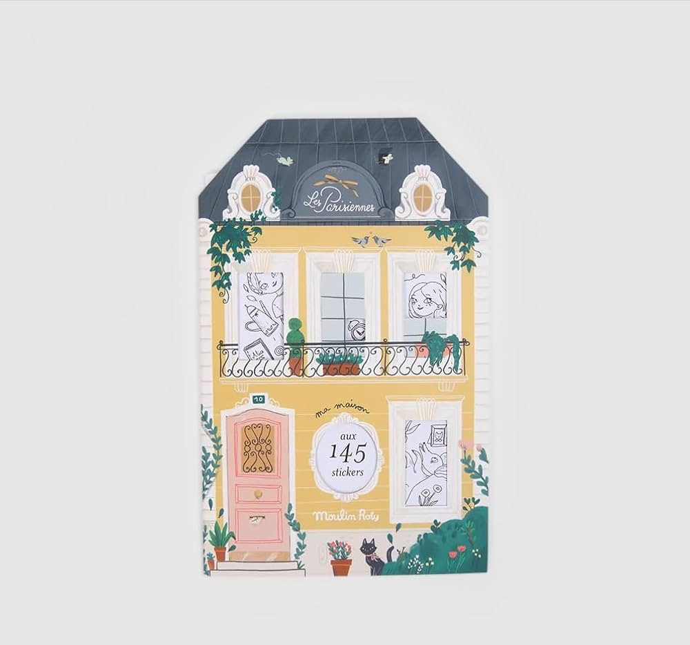 Moulin Roty Les Parisiennes Coloring and Sticker Book, V2 (V2) | Amazon (US)