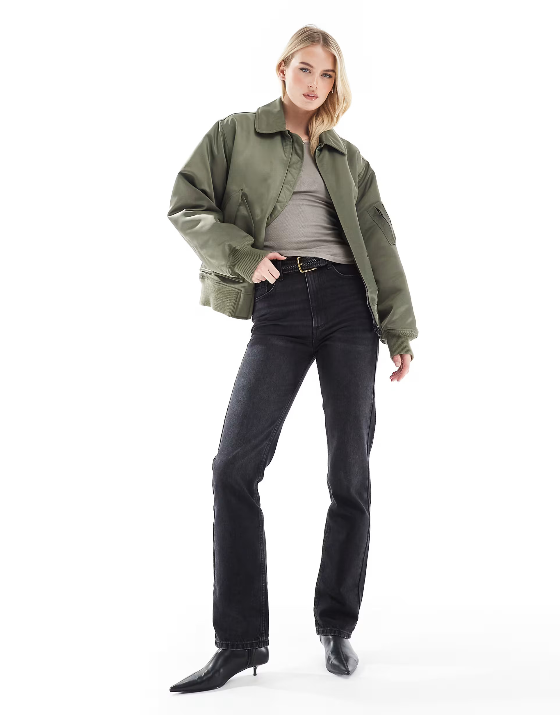 ASOS DESIGN Tall mid rise straight jeans in washed black | ASOS (Global)