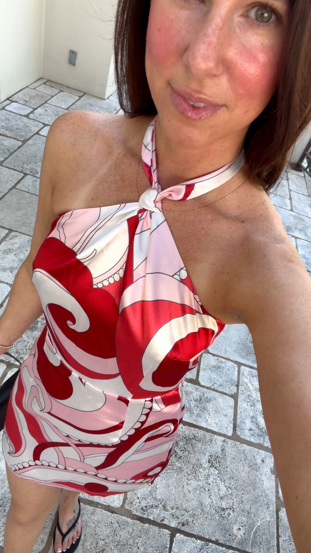 Pucci // designer look for less // satin dress // mini dress // under $100 // revolve // halter neck dress // going out dress // date night

#LTKgrwm #LTKNYFW #LTKWedding