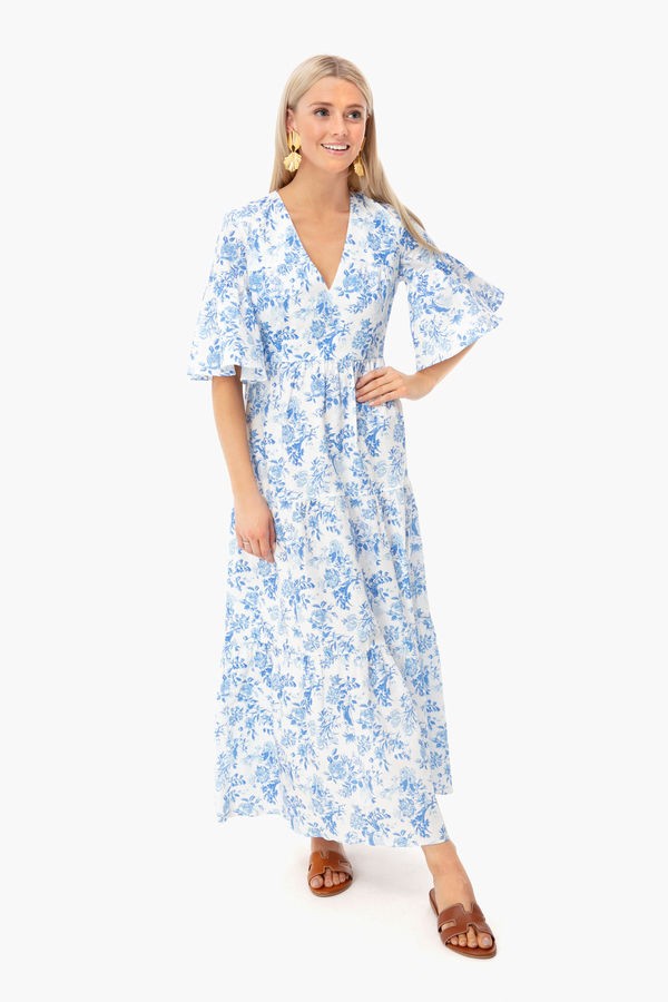 Blue and White Ginger Dress | Tuckernuck