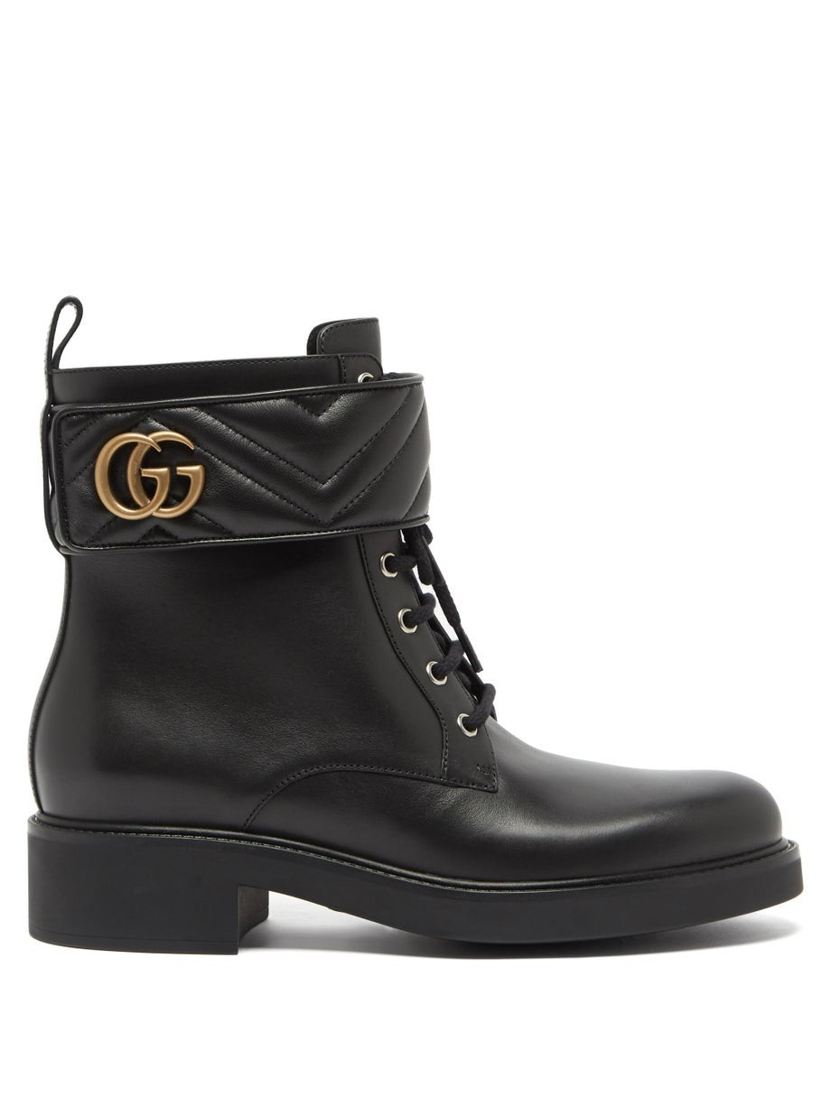 GG Marmont leather ankle boots | Gucci | Matches (US)