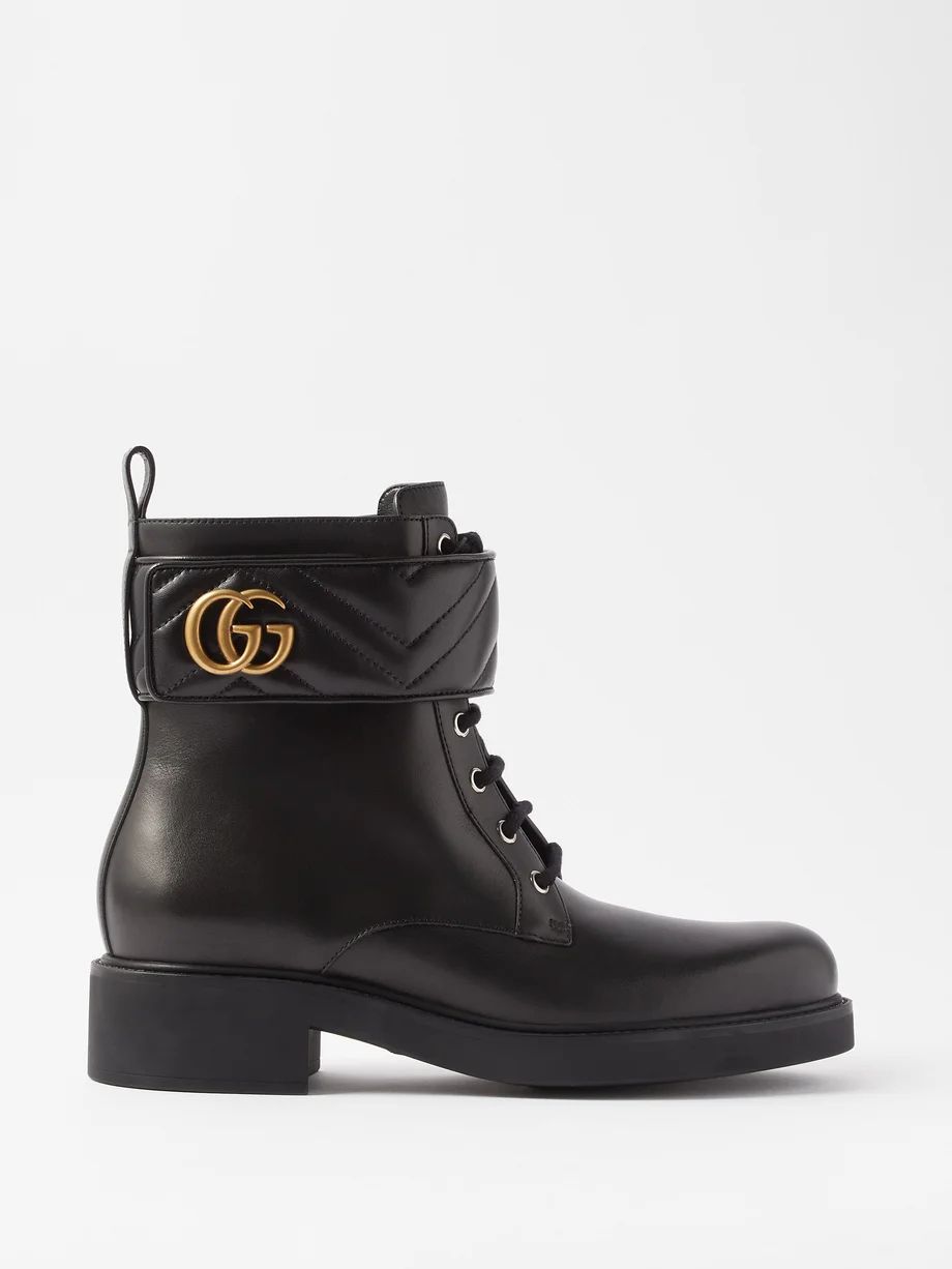 GG Marmont leather ankle boots | Gucci | Matches (US)