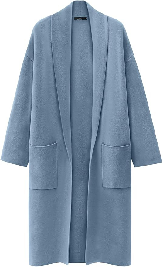 LILLUSORY Women's Oversized Long Cardigan Sweaters 2023 Fall Trendy Coatigan Lightweight Jackets ... | Amazon (US)