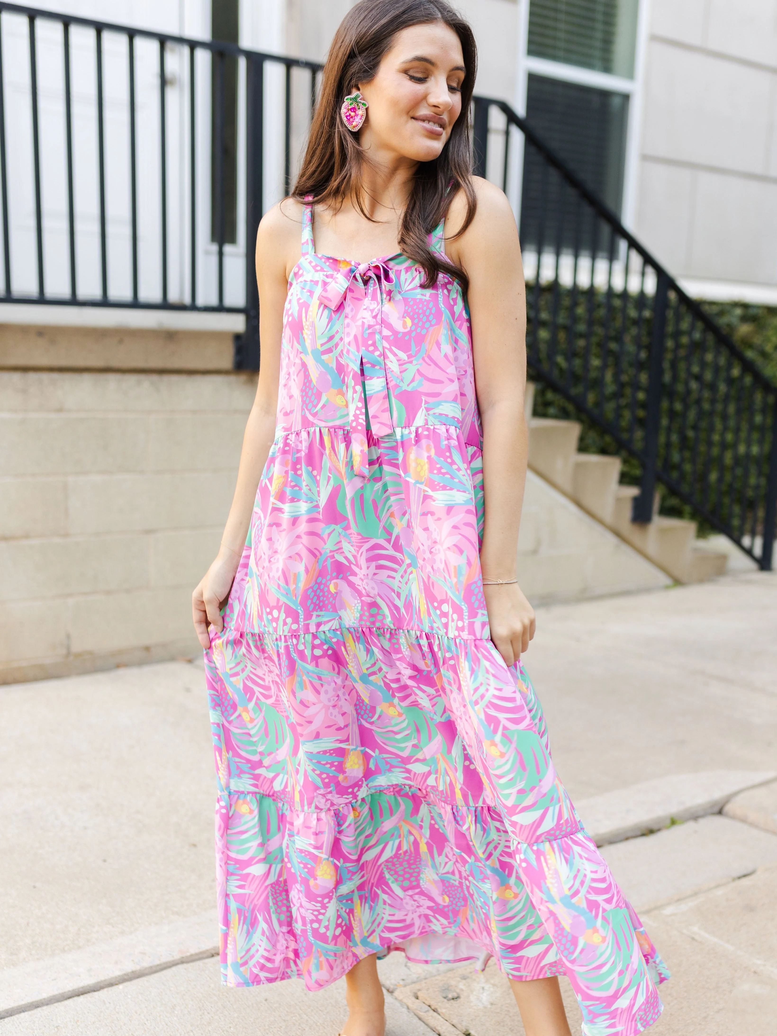 Callie Dress | In The Trees Lilac | Michelle McDowell