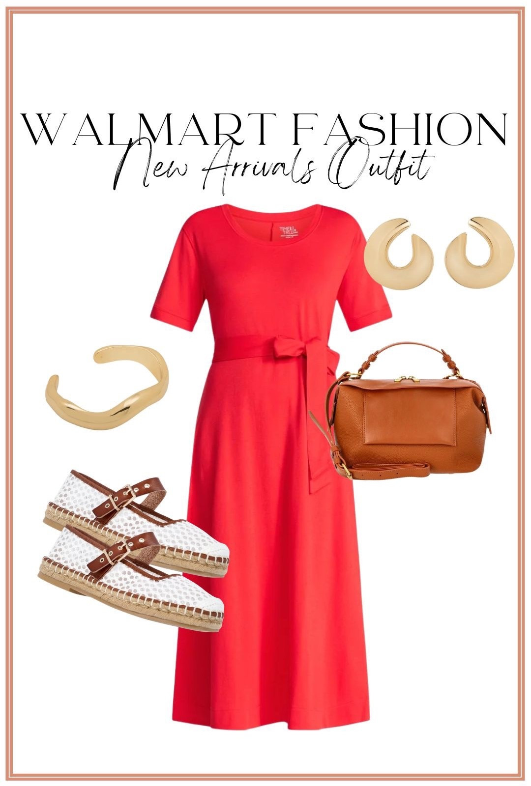 The pop of red we all need ❤️🔥

This new Walmart belted midi dress is SUCH a standout. The fit is flattering with the waist tie detail and flowy skirt, and the bright red makes it perfect for spring events, date nights, or even summer vacations. I paired it with woven espadrilles and a structured cognac bag for that polished but still comfortable look.

It’s one of those affordable Walmart dresses that looks boutique but is budget friendly 👏🏼

Perfect for:
• Valentine’s outfits
• spring wedding guest dress ideas
• brunch outfits
• vacation outfits
• church outfits

#WalmartStyle #WalmartFashionFinds #AffordableStyle #RedDress #SpringDress #VacationOutfit #DateNightLook #Espadrilles #MidiDressStyle #BudgetFashion #EverydayChic #WalmartHaul