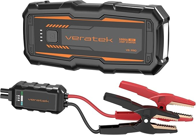 V6 Pro 1000A Car Battery Jump Starter Portable (6.0L Gas & 3.0L Diesel) – 12V Lithium Battery B... | Amazon (US)