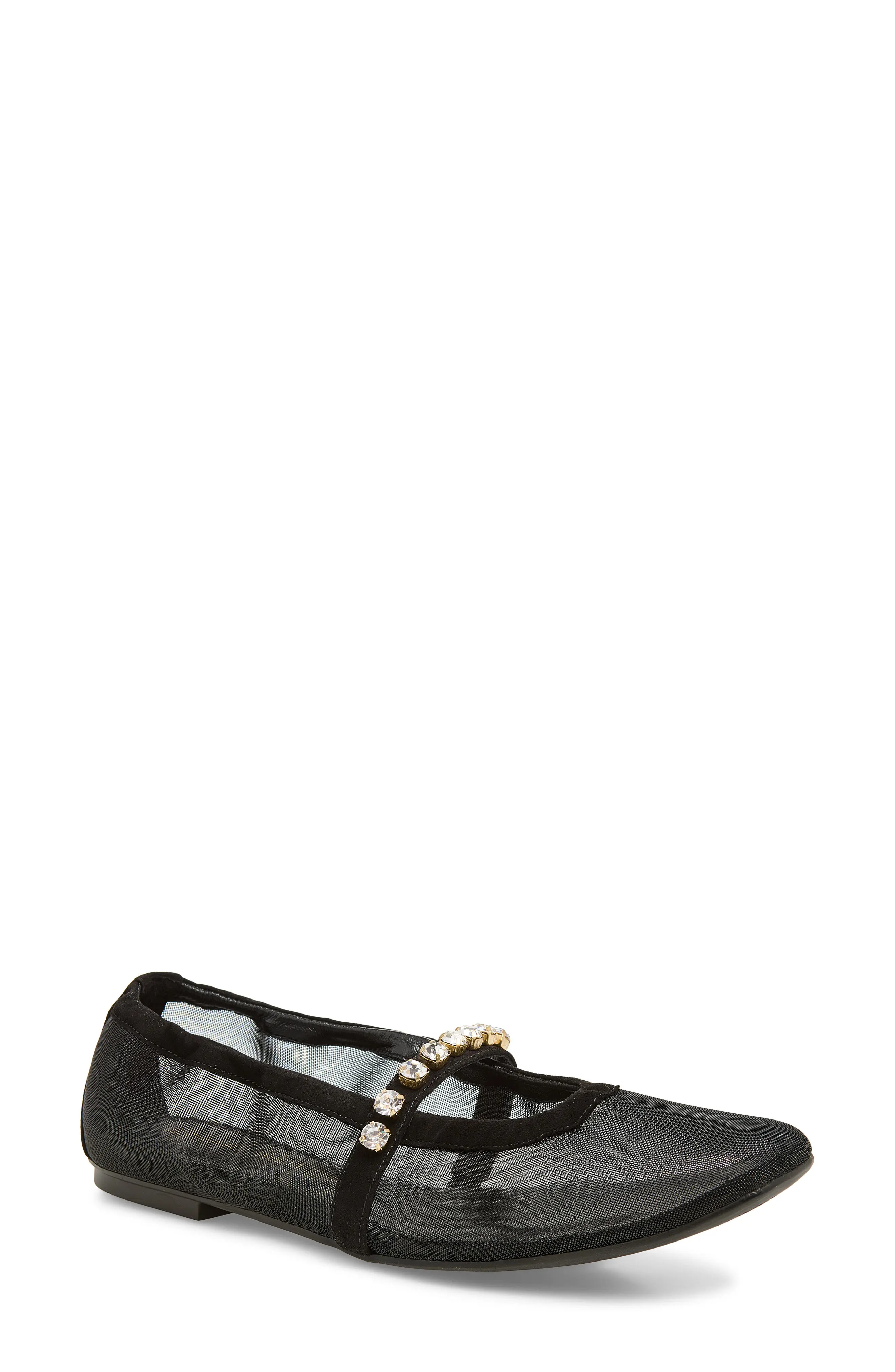 Goldie Crystal Strap Ballet Flat (Women) | Nordstrom | Nordstrom