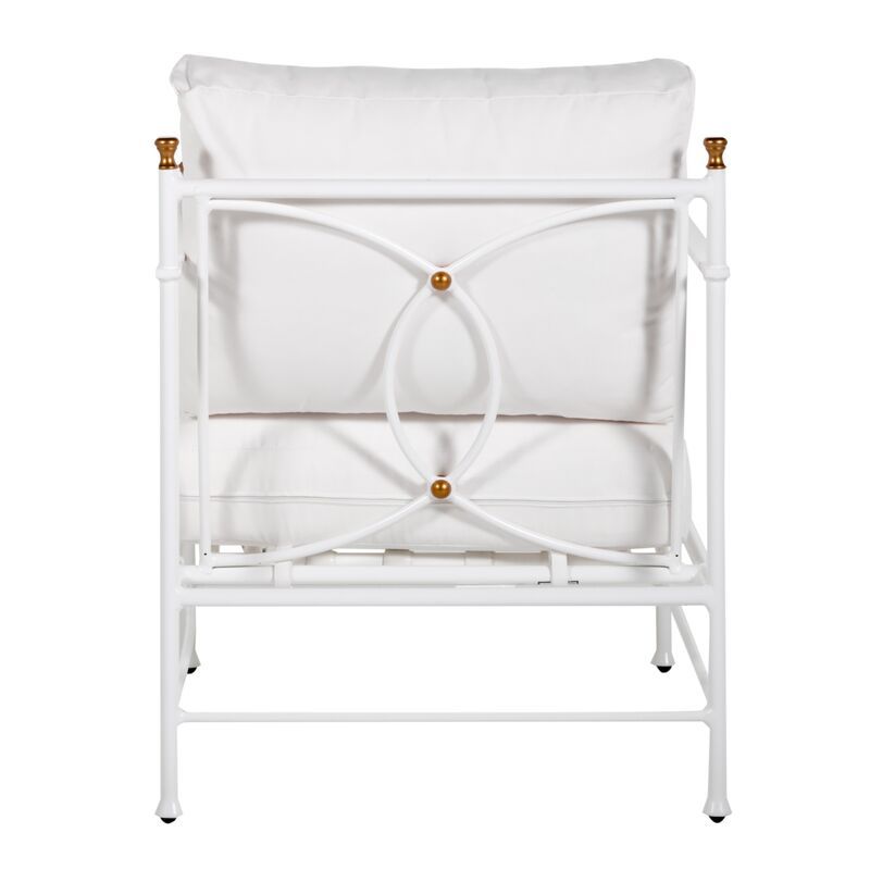 Frances Lounge Chair, White | One Kings Lane