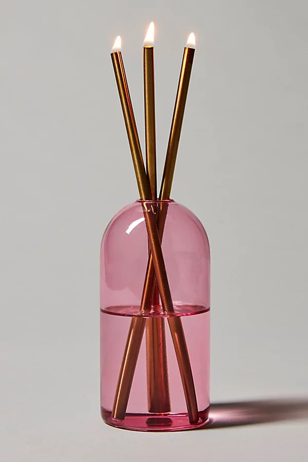 Everlasting Candle Co. Oil Candle Vase by Everlasting Candle Co. at Free People, Pink Lady / Gold, O | Free People (Global - UK&FR Excluded)