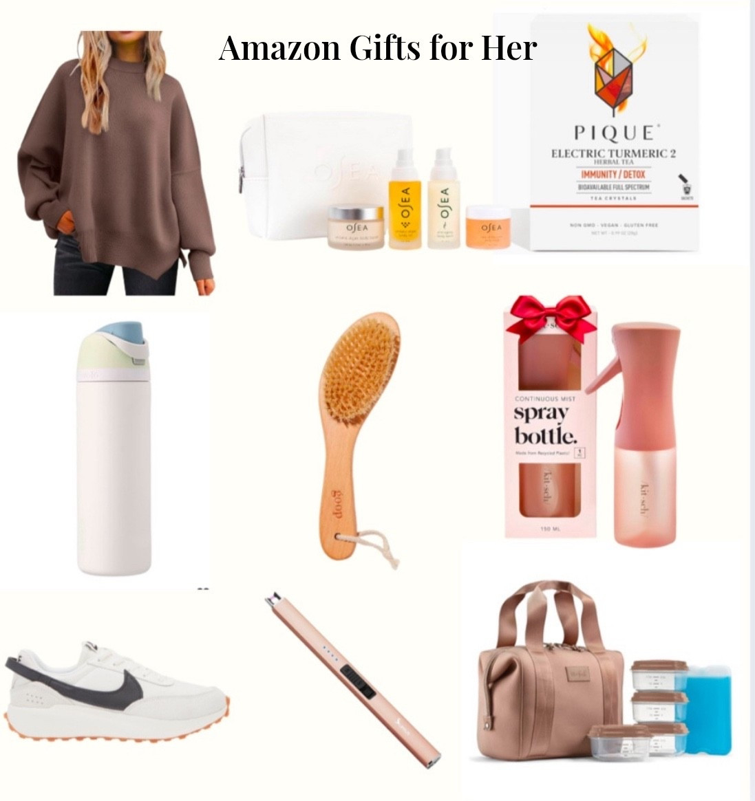 A list of some of my favorite things I use daily that are sure to make most girls on your list happy!

Gifts for her from Amazon!

My favorite items 
Gift guide 
Amazon finds 
Amazon home
Amazon fashion 
Nontoxic gifts
Beauty 
Lunch bag 
Dry brush 
Nontoxic beauty 
Sweaters 
Owalas 
Sneakers 
Home 
Gifts for her 
Amazon gifts for her
Wellness gifts for her
Winter outfits 
Amazon finds 


#LTKFindsUnder100 #LTKHoliday #LTKGiftGuide #LTKFindsUnder50
