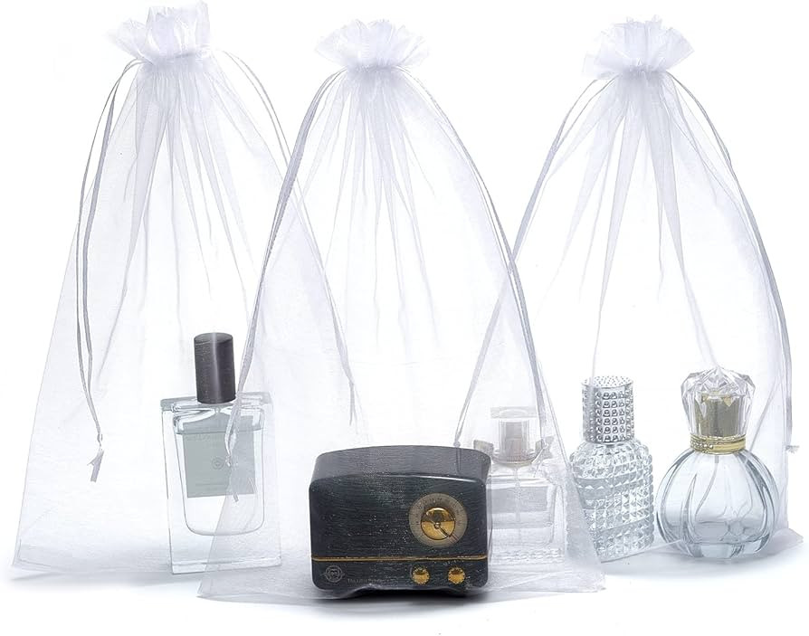 LOOKSGO 25 pcs 8x12 Inches Drawstring Organza Bags Wedding Party Favor Gift Candy Toys Makeup Pou... | Amazon (US)