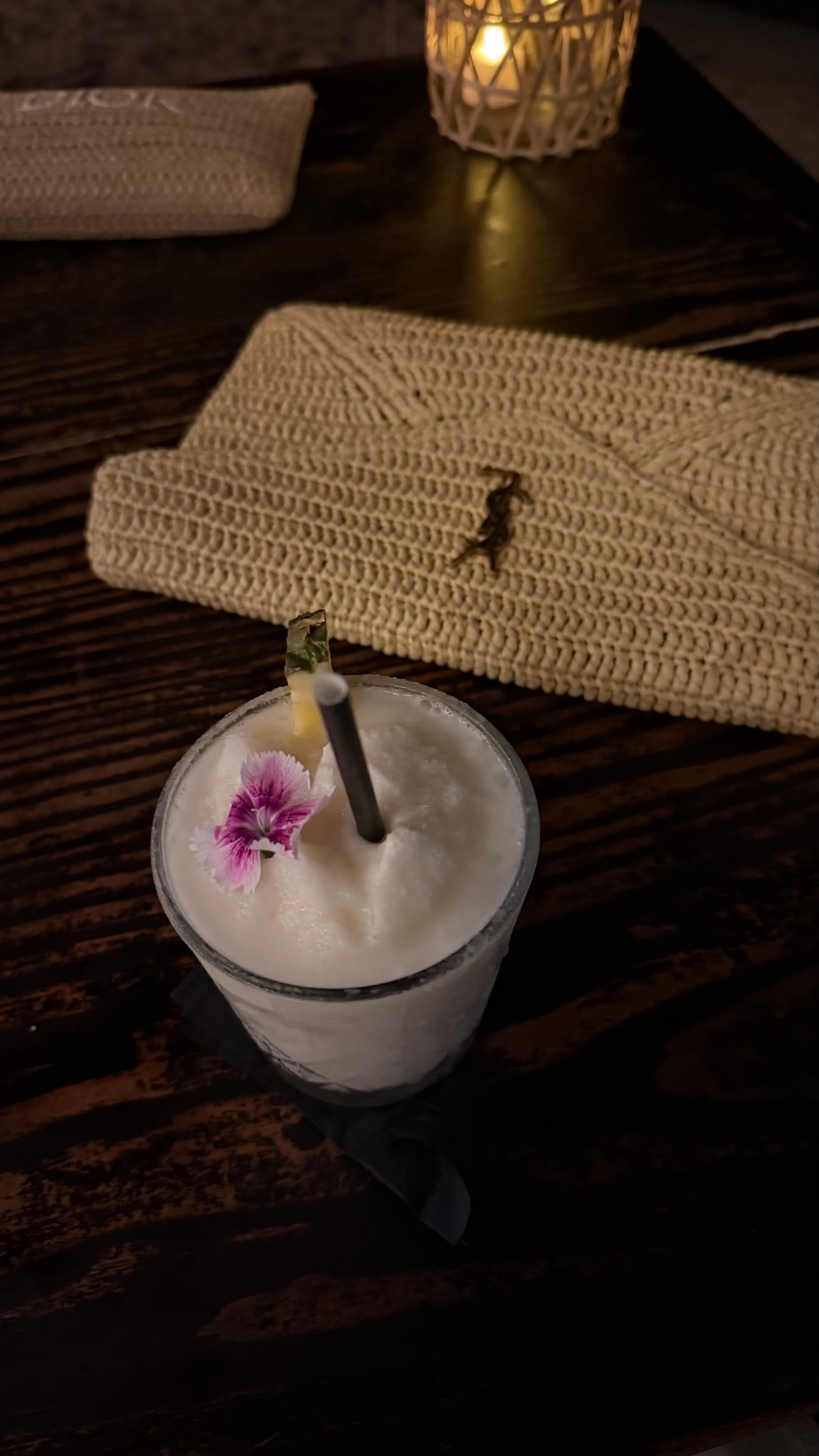 Ready for your winter getaway with this beautiful raffia clutch ✨☀️🌴 #ysl #clutchbag #raffia 

#LTKluxury #LTKtravel #LTKbag