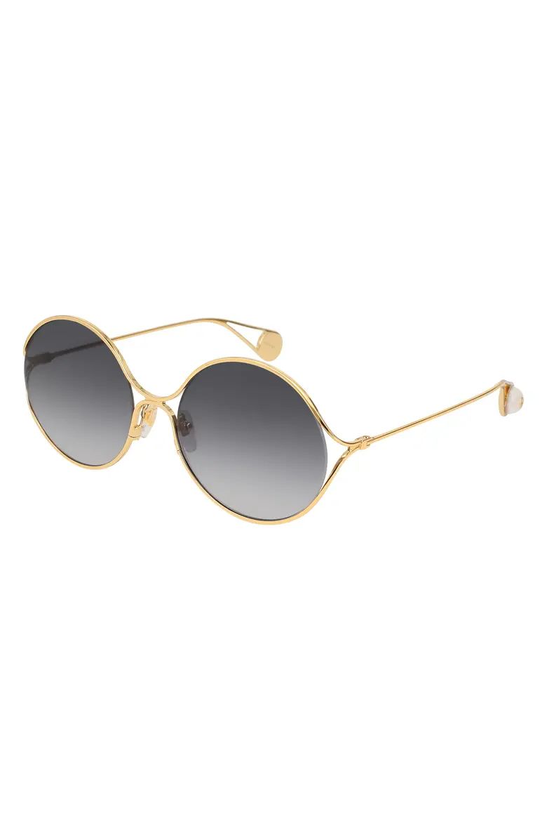 Gucci 58mm Gradient Round Sunglasses | Nordstrom | Nordstrom