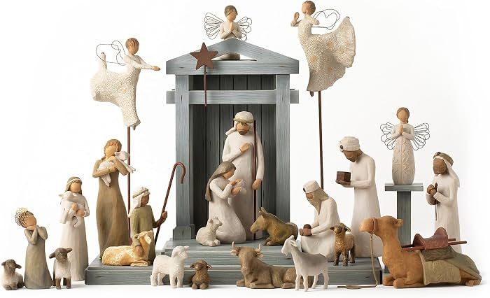Willow Tree Nativity Premier Plus Elevated Angels, 25-Piece Set | Amazon (US)