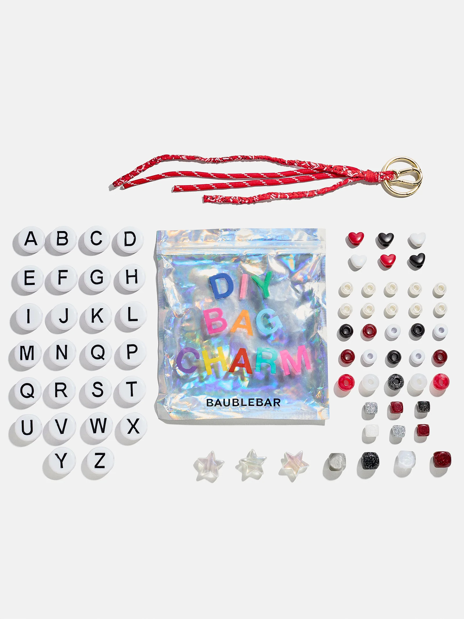 The Mini Custom Bead Kit - Red/Star | BaubleBar