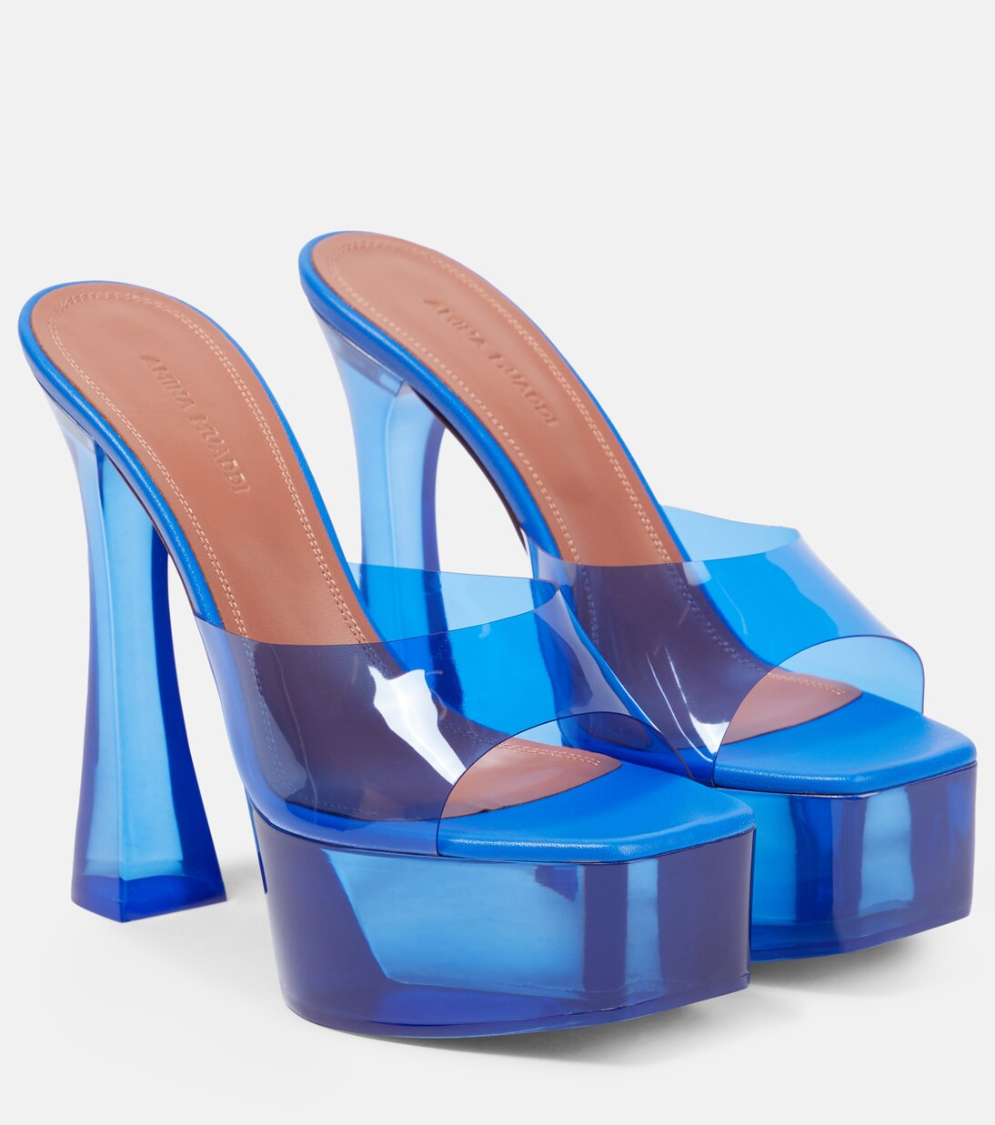 Dalida Glass PVC platform mules | Mytheresa (US/CA)
