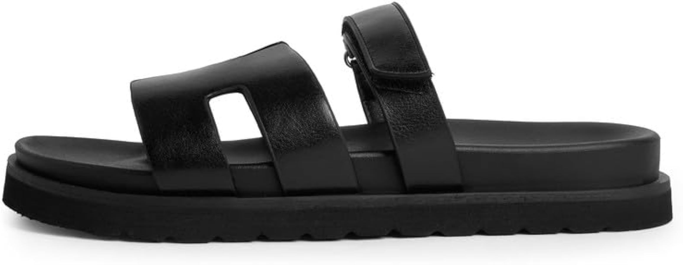 Womens Flat Sandals Open Toe Slide Sandals | Amazon (US)
