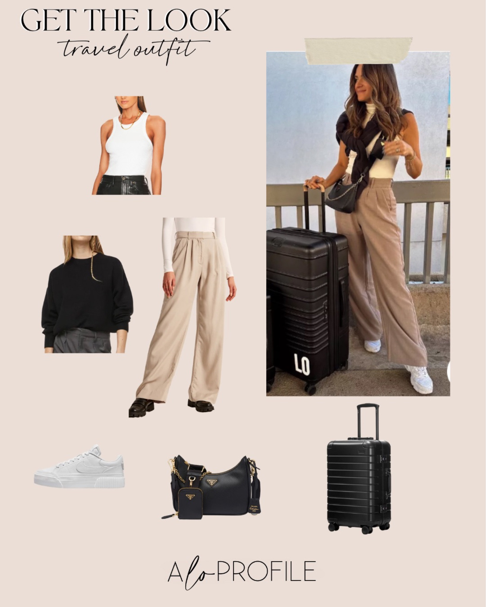 Get the Look : Travel Outfit // travel fit, travel outfit, casual outfit, casual style, trousers, airport outfit, cute travel outfit, fall outfit