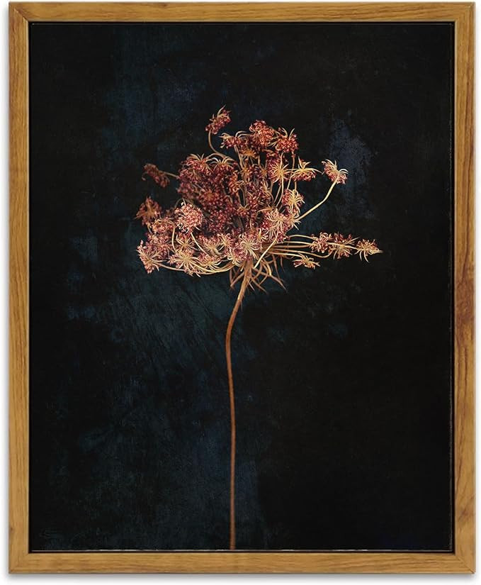 KBKBART Framed Vintage Wall Art Prints, Retro Moody Floral Botanical Canvas Painting Farmhouse De... | Amazon (US)