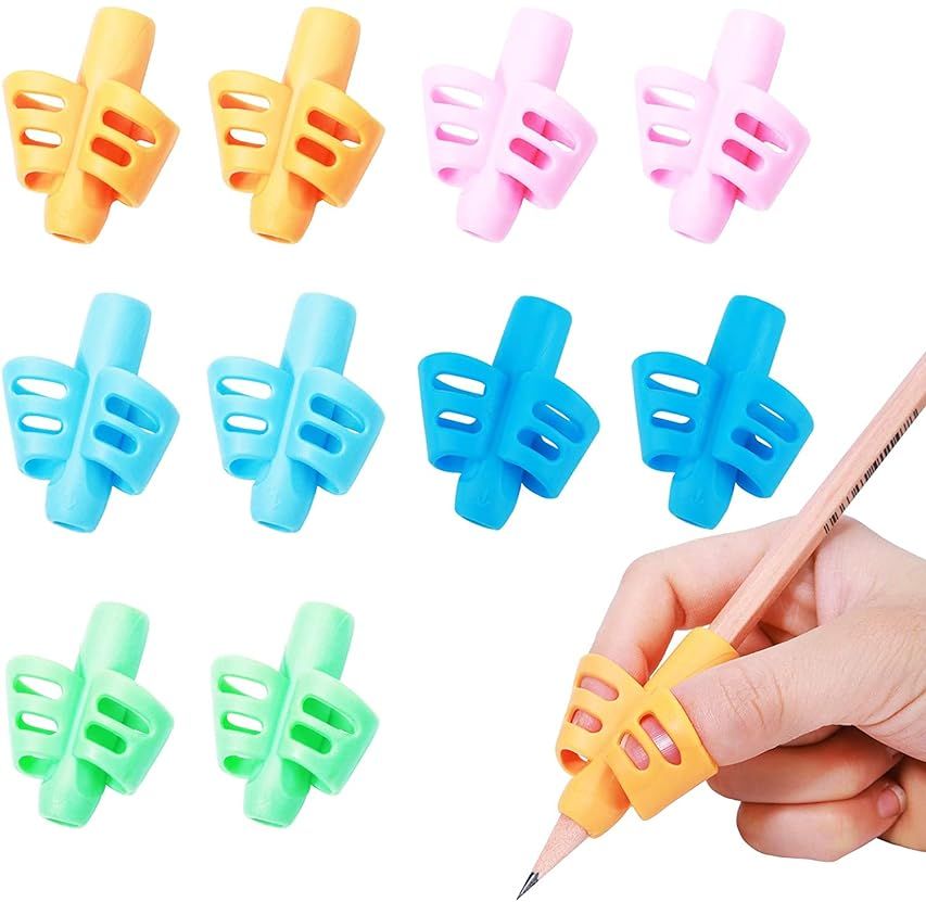 Pencil Grips - JuneLsy Pencil Grips for Kids Handwriting Posture Correction Training Writing AIDS fo | Amazon (US)