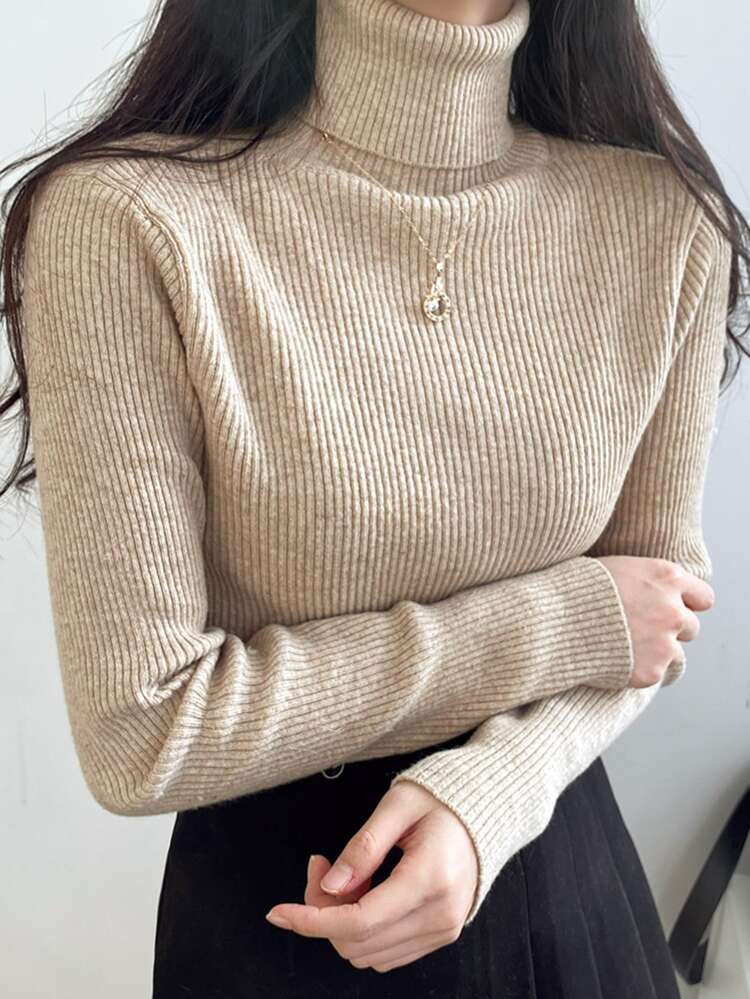 DAZY Turtleneck Ribbed Knit Sweater
       
              
              $18.99        
    $18.0... | SHEIN