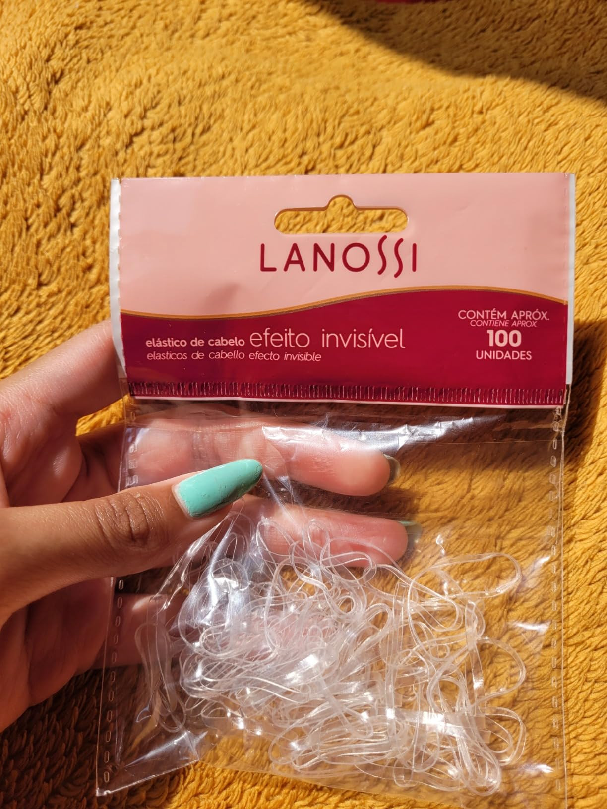 Lanossi - Elásticos de Cabelo Invisíveis - 100 unidades Transparente | Amazon (BR)
