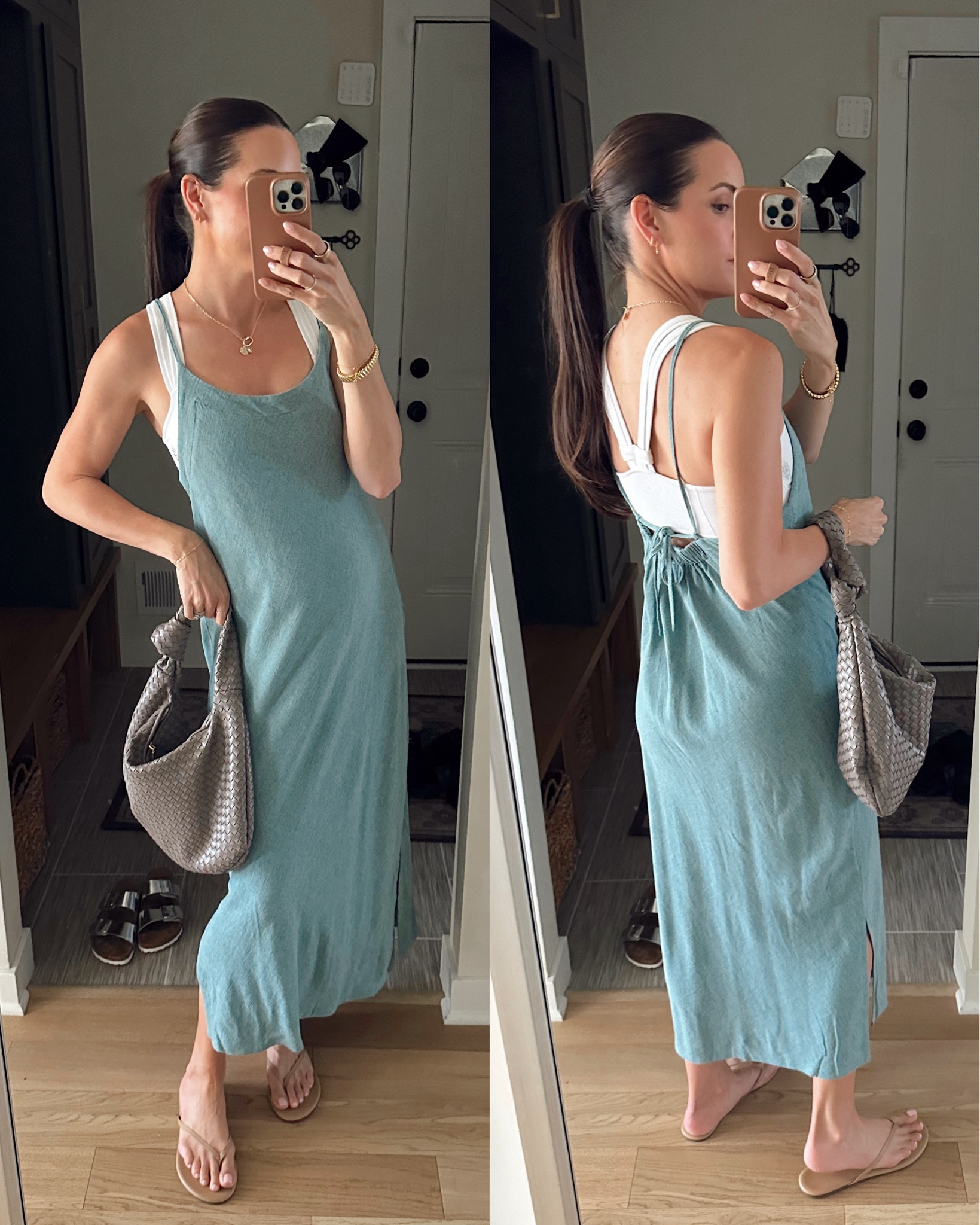 Yesterday evening’s outfit for K’s graduation! 🤍
Dress: true to size (S) code TAYLOR20 
Sports bra: tts (S) 
Flip flops: tts 

#LTKSaleAlert #LTKBump #LTKFindsUnder100