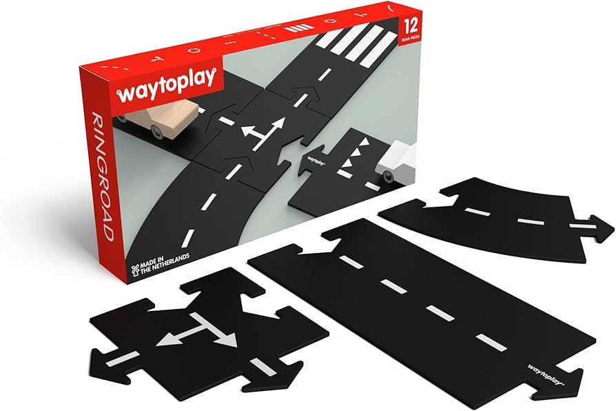 Waytoplay Ringroad, 12 Piece Circuit for Toy Cars - Flexible, Indestructible, and Waterproof - Mo... | Amazon (US)