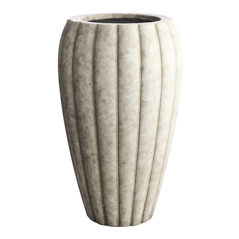Pumpkin Ash Grey Tall Outdoor Planter, Large | At Home