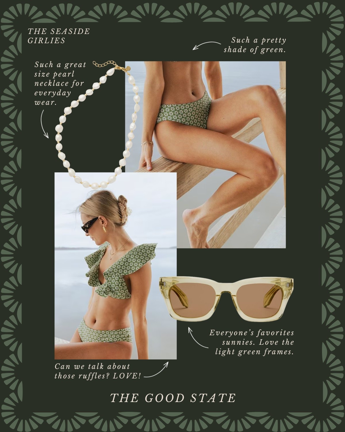 The Seaside Girlies🐚 Save up to 53% on all the cutie items shown!

This one is for the girlies who thrive most when the sea breeze is blowing through their hair. For the one’s soaking up every minute of sunshine and lingering a little longer to watch the sun set behind endless ocean water. This is for the ladies who love all things crochet, woven, bright and happy. Cheers to the longer days and sun-kissed skin☀️ 🌊 

Tuckernuck, Amazon, Amazon fashion, H&M, Target, Target style, swimwear, swimsuit, white swimsuit, wedding guest dress, one piece swimsuit, beauty, shoes, sandals, crochet top, yellow swimsuit, classic style, preppy style, beauty, essentials beach, Charleston, Rosemary Beach, easter, dress, vacation, outfit, resort, outfit, evening, dress, formal dress, affordable, fashion, the good state, Lauren England, beach, earrings, jewelry, sunglasses, sun hat, dillards

#LTKStyleTip #LTKSwim #LTKFindsUnder100