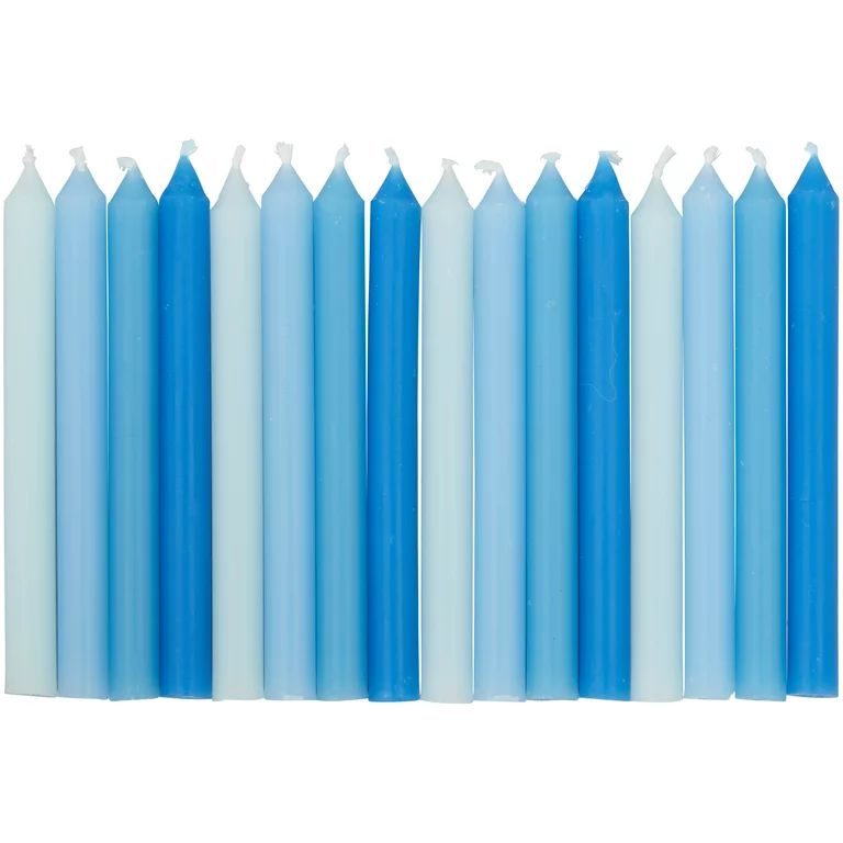 Great Value Blue Ombre Birthday Candles, 16-Count | Walmart (US)
