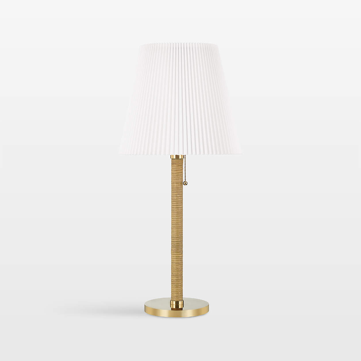 Morgins Brass Table Lamp | Crate & Barrel | Crate & Barrel