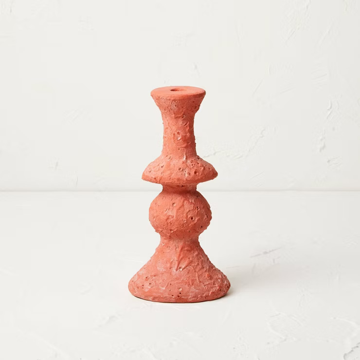 Short Clay Taper Candle Holder Red - Opalhouse™ designed with Jungalow™ | Target