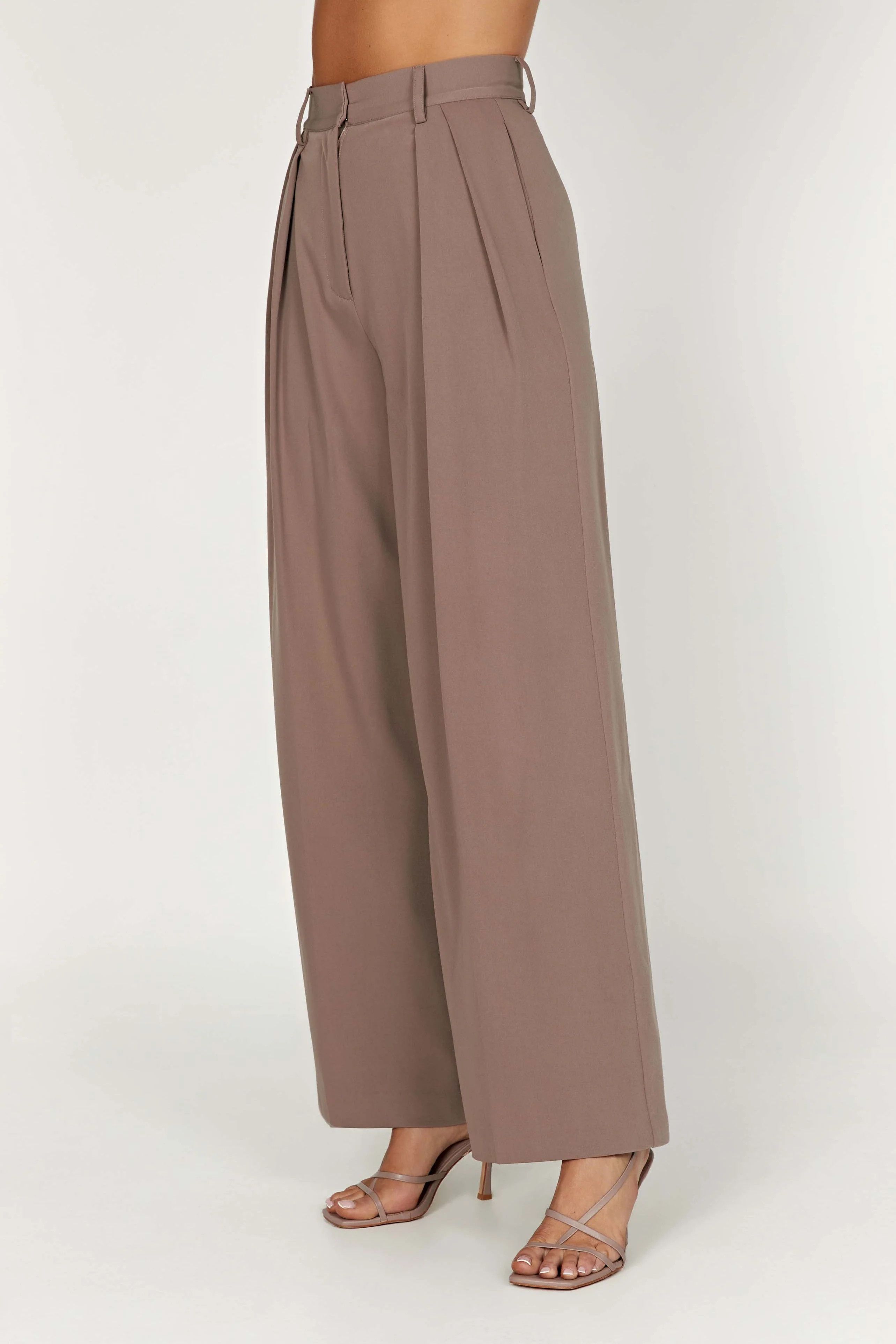 Jemima Straight Leg Pants - Coco | Meshki (APAC)