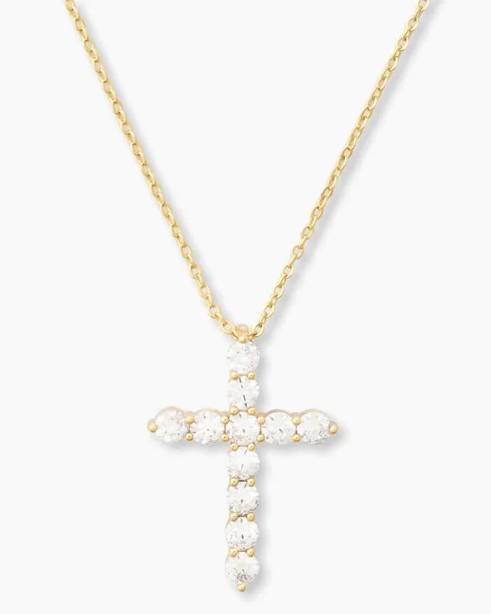 "Oh She Fancy" Cross Pendant 18" | Melinda Maria