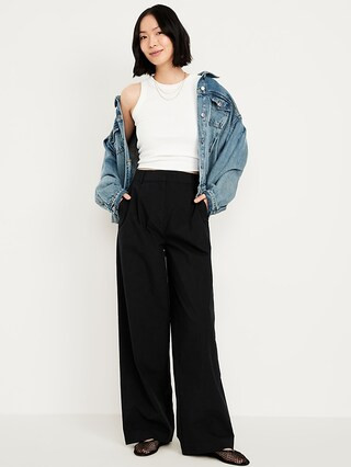 Extra High-Waisted Taylor Super Wide-Leg Trouser Pants | Old Navy (US)
