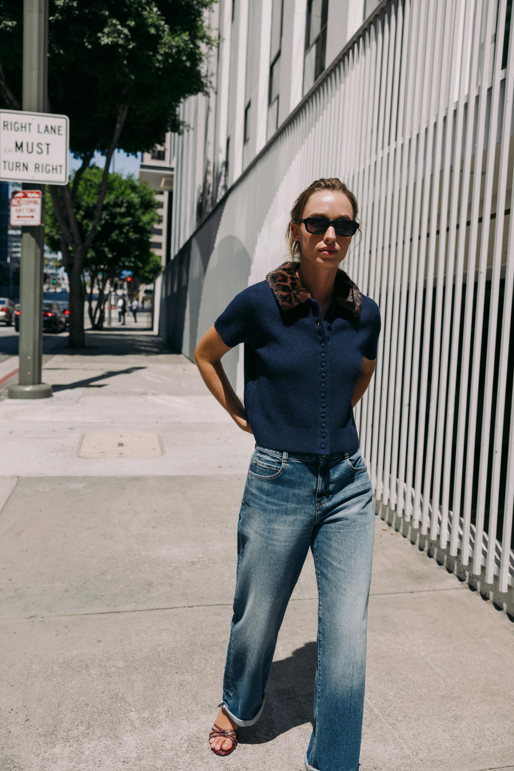 ANIMAL PRINT COLLAR KNIT CARDIGAN | Zara UK