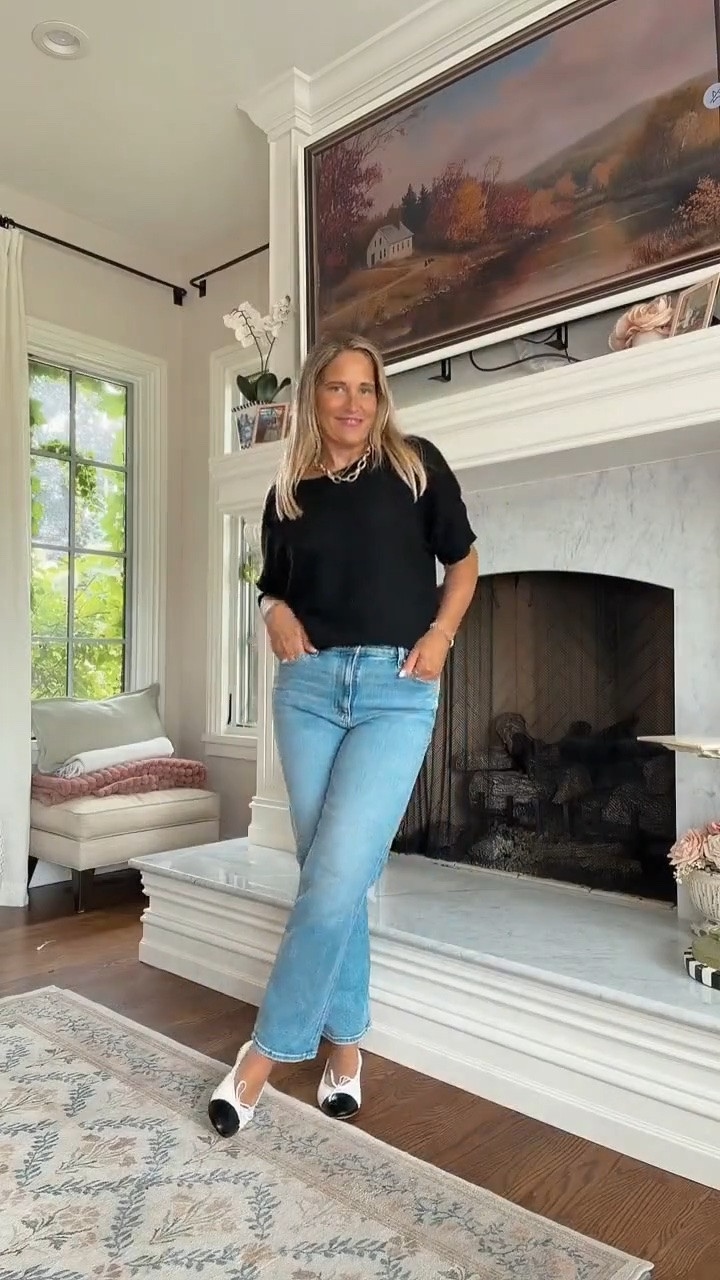These straight leg jeans are such a great find if you like a little more room through the thighs. I sized up for the fit I wanted, and they’re so comfortable for everyday wear. A great pair to have on hand for creating easy, casual outfits.

#LTKSeasonal #LTKOver40 #LTKMidsize