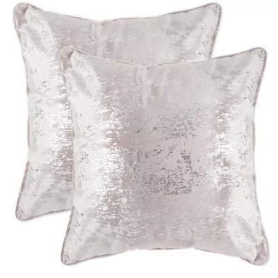 Metallic Mink Splatter Print Throw Pillow | Bed Bath & Beyond