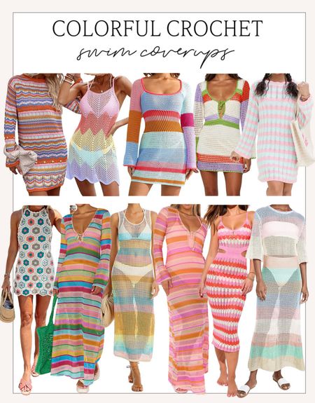 Colorful crochet swim coverups!

#swimstyle

Swim style. Colorful swim coverup. Resort wear. Amazon swim style. Besch coverup  

#LTKstyletip #LTKSeasonal #LTKswim