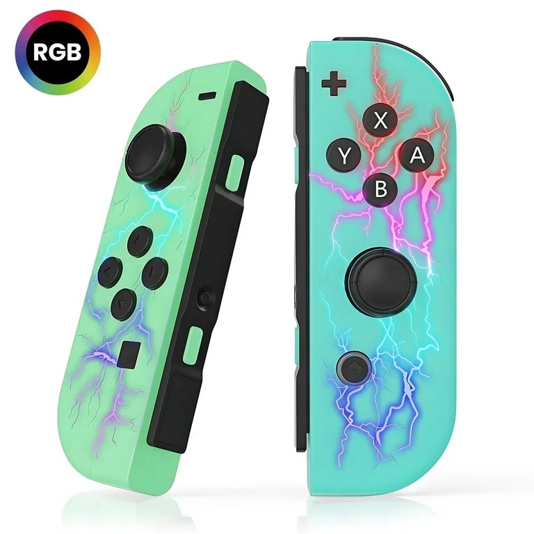 Wireless Controller for Nintendo Switch Controller, (L/R)Joy-Con with RGB, 18H Playtime, Vibratio... | Walmart (US)