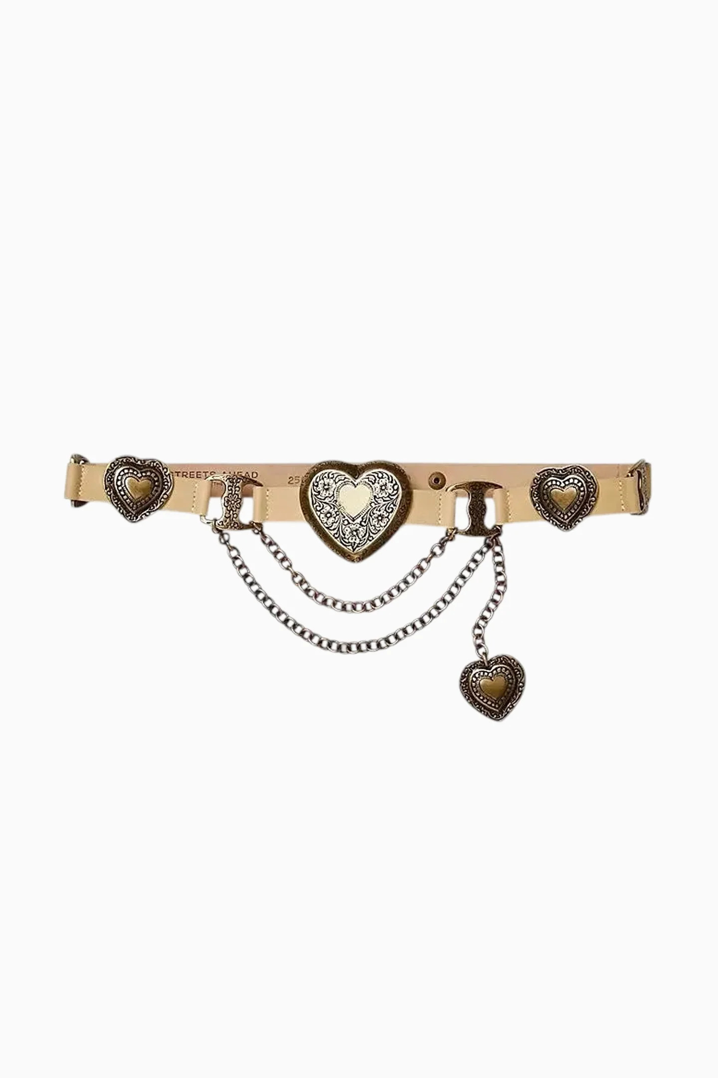 Streets Ahead Mia Heart Belt | LoveShackFancy
